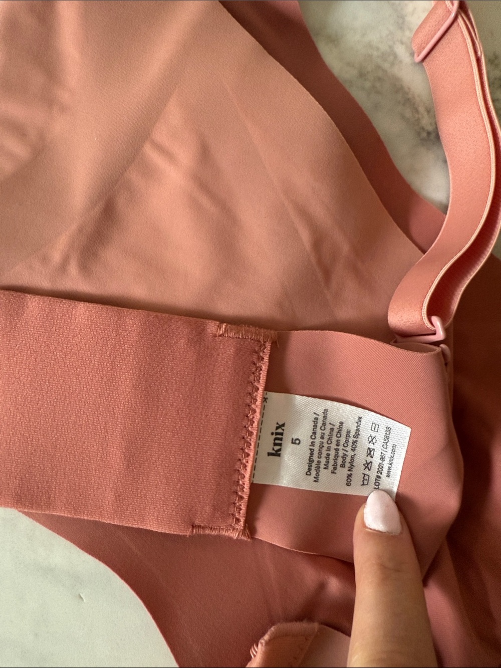 knix Evolution Bra - Pink Ginger - Picture 6 of 7